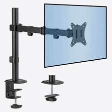 MOUNT-IT MI-4751BLK Monitor Bracket Desk Clamp Mount Black New Open picture