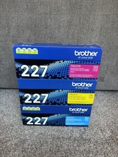 Brother TN227 Cyan Magenta Yellow High Yield Toner Cartridge Lot of 3 Open Box picture