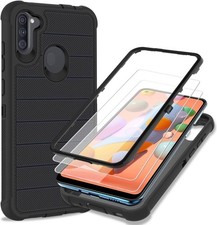Case for Samsung Galaxy A11 with HD Screen Protector, Heavy Duty, Shock Proof picture