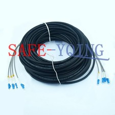 ONE Field Outdoor LC-LC UPC 4 Strand 9/125Single Mode Fiber Patch Cord 100M picture