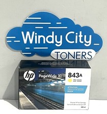 Genuine OEM HP 843A Yellow Ink Cartridge C1Q60A PageWide XL 4000 4500 New Sealed picture