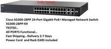 Tested Cisco SG300-28PP 24-Port Gigabit PoE+ Managed Network Switch SG300-28PP picture