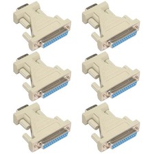 6x DB-9 Male to DB-25 Female DB9 M to DB25 F D-Sub Serial Adapter Converter picture