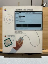 Macintosh MacTerminal Ver 1.0 VTG Apple software 1984 Special Offers Inside box picture