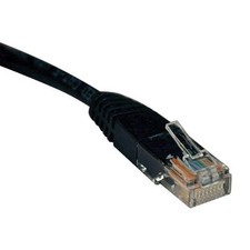 EATON N002-015-BK Cat5e 350MHz Molded Patch Cable (RJ45 M/M) - Black, 15-ft picture