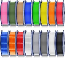 250G PLA Filament 16 Color Bundle Multicolor, 4kg in Total 0.25kg per Spool, 16  picture