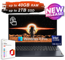 2026 Lenovo IdeaPad Laptop 15.6 Touch 10-Core Intel i5 Upto 40GB RAM 2TB SSD Pro picture