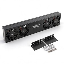 Rack Mount Cooling Fan Panel 2U , AV Equipment 19
