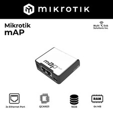Mikrotik mAP RBmAP2nD Dual-Chain 2.4GHz micro AP, 650MHz CPU picture