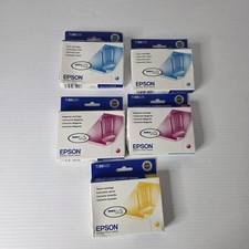 Lot Set Of 5 Sealed Epson 60 Ink T060220 T060320 T060420 Magenta Cyan Yellow  picture