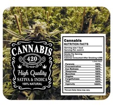 Nipichsha Sublimation Mouse Pad with Non-Slip Rubber Base -CANNABIS MOUSE PAD picture