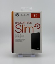 Seagate Backup Plus Slim 1 TB Portable External Hard Drive Black New In Box picture