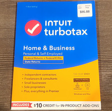 Intuit TurboTax Home & Business 2023 Tax Prep CD for Windows/Mac, English picture