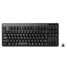 ELECOM USB Keyboard Wireless (Receiver Included) Membrane Compact Keyboard Black picture