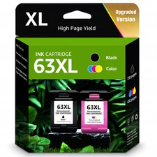 63XL Ink Cartridge for HP 63 OfficeJet 3830 4650 4655 5255 ENVY 4512 4516 4520 picture