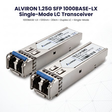 2‑Pack GLC‑LH‑SMD 1G SFP | 1310nm 20km | Cisco Compatible | ALVIRON picture