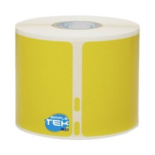 Roll Of 220 Yellow Thermal Adhesive Labels 101Mm X 54Mm 10Cm 5.4Cm SLP picture