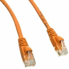*Lot of 10* Quiktron VS 15FT Orange Snagless Booted Cat 5e CM Patch Cables picture