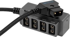 Kondor Blue 12V Metal D-Tap Hub 4 Way Port Power Tap Spliltter (1/4”-20 Thread) picture