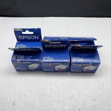 Epson 720dpi Black Ink S020047 & Color Ink S020049 Cartridges Expired Lot Of 6 picture