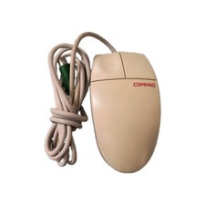 VINTAGE COMPAQ M-S34 2 BUTTON PS2 MECHANICAL MOUSE RM3-SB4-11 picture