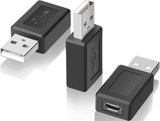 3 Pack Mini USB Adaptor USB 2.0 A Male to USB Micro Female Converter OTG picture