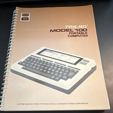 OEM Radio Shack TRS-80 Model 100 Computer User Manual Vintage, perfect picture