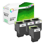 4Pk TCT Premium For Lexmark 801 801S CX310 CX410 CX510 Compatible Toner Cartridg picture