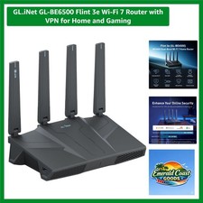 GL-BE6500 Flint 3e Wi-Fi 7 Router: 2500 Sq Ft Coverage with Rock-Solid Security picture