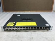 Cisco Catalyst 4948 WS-C4948 V06 48 Port L3 Gigabit Switch Dual AC picture