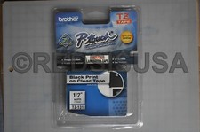 Brother Laminated Tape Cartridge ,Length 1 Roll Direct Thermal Clear TZ-131 picture