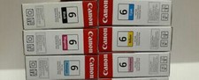 Set 6 Genuine Factory Sealed Canon 6 Inkjet Cartridges Blk Cyn Mag Yel BCI-6 picture