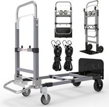 3 in 1 Convertible Hand Truck Dolly Cart with Wheels Collapsible/Folding picture