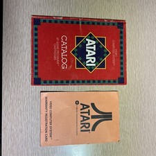 Atari Catalog Manual  Only - Atari 2600 - Warranty Registration Card picture