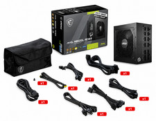 MSI MAG A850GL PCIE5 850W 80+ Gold Fully Modular Gaming PC Power Supply w/Cables picture