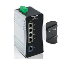 PROCET Gigabit PoE Switch 4-Port Din Rail, 90W/Port, Industrial POE++ Etherne... picture