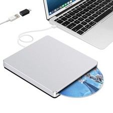 USB Superdrive for Apple Mac External CD/DVD Drive for Laptop Silver picture
