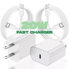 20W USB-C Fast Charger PD Adapter+3ft Cable For iPhone8 11/12/13/14 XR Pro iPad picture