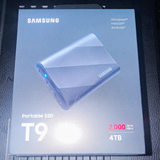 Samsung Portable SSD T9 4TB USB-C Up to 2000MB/s Encrypted Drop Resistant picture