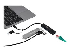 Delock Hub 3 x USB 3.2 Gen 1+ 1 10/100/1000+ 1 USB-C 3.2 1 x USB 3.2 64149 picture