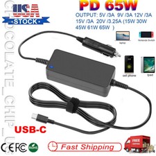 USB-C Laptop Car Charger for Lenovo Yoga Thinkpad MacBook Acer Samsung Asus Dell picture