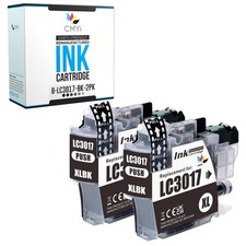 2-Pack Compatible CMYi LC3017BK Ink Cartridges fits Brother MFC-J5330DW J6530DW picture