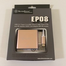 Silverstone EP08P - USB 3.1 Type C to HDMI 4K/USB Type C/USB Type A Adapter picture