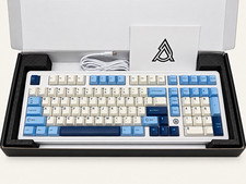Ajazz AK980 Wireless Mechanical Keyboard Built-In Battery White/Blue picture