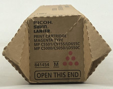 Genuine Ricoh Savin Lanier 841454 Print Cartridge Magenta MP C5501 / C9155 picture
