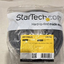 StarTech.com DVI-D Single Link Cable M/M 10 ft Black DVIDSMM10 picture
