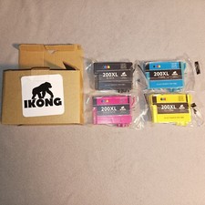  IKONG Ink 200XL Inkjet Cartridges (Lot 4) 1-Black 1-Magenta 1-Yellow 1-Cyan New picture