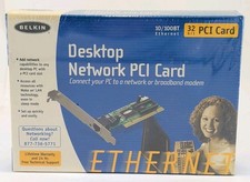 Belkin Desktop Network PCI Card 32 Bit 10/100Base T Ethernet New picture