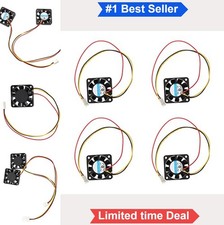 4 Pack 12V 40x40x10mm 3Pin Mini Cooling Fan for Desktop CPU 3D Printer Exhaust picture