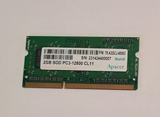 New Apacer 78.A2GCJ.4000C 2GB PC3-12800 DDR3-1600 CL11 SODIMM Laptop Memory picture